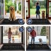 imageSmiry Welcome Mat Indoor Outdoor AllSeason Waterproof Front Door Mat Sturdy Natural Rubber Doormat NonSlip Easy Clean Low Profile Dirt Trapper for Porch Patio Entrance 295x17 Black