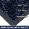 imageSmiry Welcome Mat Indoor Outdoor AllSeason Waterproof Front Door Mat Sturdy Natural Rubber Doormat NonSlip Easy Clean Low Profile Dirt Trapper for Porch Patio Entrance 295x17 Navy