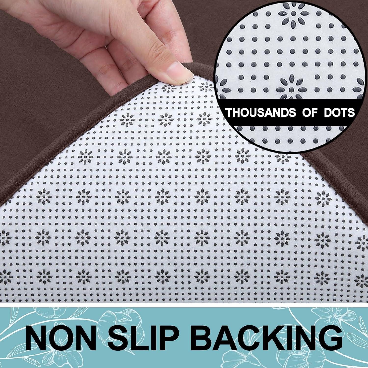 imageSmiry Memory Foam Bath Mat 59x24 Brown