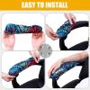 imageSmiry Stretch Printed Office Chair Armrest Covers 2 Pcs Soft Fit Removable Washable Computer Desk Chair Arm Covers Protector Blue GreenBlue Green
