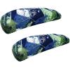 imageSmiry Stretch Printed Office Chair Armrest Covers 2 Pcs Soft Fit Removable Washable Computer Desk Chair Arm Covers Protector Blue GreenDeep Green