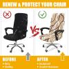 imageSmiry Stretch Printed Office Chair Armrest Covers 2 Pcs Soft Fit Removable Washable Computer Desk Chair Arm Covers Protector Blue GreenKhaki and White