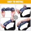 imageSmiry Stretch Printed Office Chair Armrest Covers 2 Pcs Soft Fit Removable Washable Computer Desk Chair Arm Covers Protector Blue GreenNavy Blue