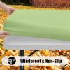 imageSmiry 4 Pack Rectangle Picnic Table Cloth Waterproof Elastic Fitted Tablecloths Washable Polyester Rectangular Patio Table Cover for Camping Indoor and Outdoor Black 30quotx72quotSage Green