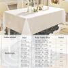 imageSmiry 4 Pack Rectangle Table Cloth Waterproof AntiScratch Polyester Tablecloth Decorative Washable Fabric Table Cover for Dining Buffet Parties and Outdoor 60x102 BlackBeige