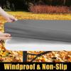 imageSmiry 6 Pack Rectangle Picnic Table Cloth Waterproof Elastic Fitted Tablecloths Washable Polyester Rectangular Patio Table Cover for Camping Indoor and Outdoor Black 30quotx72quotGrey