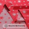 imageSmiry Rectangle Christmas Red Tablecloth 52x52 Inch Waterproof Damask Table Cloth Star Patterns Fabric Table Covers for Christmas Dinner and New Year Celebration RedRed