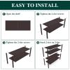 imageSmiry Bamboo Shoe Rack 3 Tier Shoe Organizer for Entryway ampamp Closet Stackable Free Standing Storage Shelf for Shoes Bags ampamp Plants NaturalBrown
