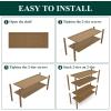 imageSmiry Bamboo Shoe Rack 3 Tier Shoe Organizer for Entryway ampamp Closet Stackable Free Standing Storage Shelf for Shoes Bags ampamp Plants NaturalWalnut