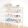 imageSmiry Bamboo Shoe Rack 3 Tier Shoe Organizer for Entryway ampamp Closet Stackable Free Standing Storage Shelf for Shoes Bags ampamp Plants NaturalWhite