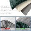 imageSmiry Luxury Chenille Bathroom Rugs 30x20 Extra Soft and Absorbent Shaggy Bath Mat Machine Washable NonSlip Plush Carpet Runner for Tub Shower and Floor Home Decor Accessories Green