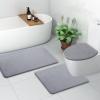 imageSmiry Soft Chenille Bathroom Toilet Lid Cover Machine Washable Covers 175x15 Fits Most Round Elongated and Oblong Lids Accessories Decor BurgundyGrey