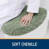 imageSmiry Soft Chenille Bathroom Toilet Lid Cover Machine Washable Covers 175x15 Fits Most Round Elongated and Oblong Lids Accessories Decor BurgundySage Green