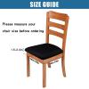 imageSmiry Velvet Seat Covers for Dining Room Chair Set of 6 Stretch Fit Removable Washable Chair Seat Cushion Protector Slipcovers with Ties KhakiBlack