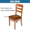 imageSmiry Velvet Seat Covers for Dining Room Chair Set of 6 Stretch Fit Removable Washable Chair Seat Cushion Protector Slipcovers with Ties KhakiCamel