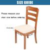 imageSmiry Velvet Seat Covers for Dining Room Chair Set of 6 Stretch Fit Removable Washable Chair Seat Cushion Protector Slipcovers with Ties KhakiCream