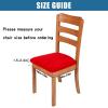 imageSmiry Velvet Seat Covers for Dining Room Chair Set of 6 Stretch Fit Removable Washable Chair Seat Cushion Protector Slipcovers with Ties KhakiRed