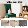 imageSmiry Velvet Stretch Chair Covers for Dining Room Set of 4 Soft Fit Removable Washable Kitchen Parsons Chair Slipcover Protector Dark GreenDark Green
