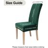 imageSmiry Velvet Stretch Chair Covers for Dining Room Set of 4 Soft Fit Removable Washable Kitchen Parsons Chair Slipcover Protector Dark GreenDark Green