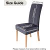 imageSmiry Velvet Stretch Chair Covers for Dining Room Set of 4 Soft Fit Removable Washable Kitchen Parsons Chair Slipcover Protector Dark GreenDark Grey