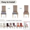 imageSmiry Velvet Stretch Chair Covers for Dining Room Set of 4 Soft Fit Removable Washable Kitchen Parsons Chair Slipcover Protector Dark GreenKhaki