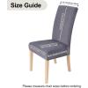 imageSmiry Velvet Stretch Chair Covers for Dining Room Set of 4 Soft Fit Removable Washable Kitchen Parsons Chair Slipcover Protector Dark GreenSilver Grey