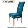 imageSmiry Velvet Stretch Chair Covers for Dining Room Set of 4 Soft Fit Removable Washable Kitchen Parsons Chair Slipcover Protector Dark GreenTeal