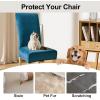 imageSmiry Velvet Stretch Chair Covers for Dining Room Set of 4 Soft Fit Removable Washable Kitchen Parsons Chair Slipcover Protector Dark GreenTeal