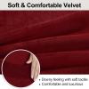 imageSmiry Velvet Stretch Chair Covers for Dining Room Set of 4 Soft Fit Removable Washable Kitchen Parsons Chair Slipcover Protector Dark GreenWine Red