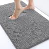 imageSmiry Bathroom Rugs and Mats Set of 3 Non Slip Absorbent Shaggy Bath Rug for Tub Shower and Bath Room 24quotx 16quot30quot x 20quot24quot x20quot Dark Grey
