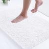 imageSmiry Luxury Chenille Bath Rug Set 2 Piece Extra Soft and Absorbent Shaggy Bathroom Mat Rugs Machine Washable NonSlip Plush Carpet Runner for Tub Shower and Bath Room24x1630quotx20quotWhite