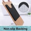 imageSmiry Memory Foam Bath Mat 30x20 and 24x20 UShaped Toilet Extra Soft Absorbent Bathroom Rugs Non Slip Bath Rug Runner for Shower Bathroom Floors Black