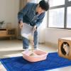 imageSmiry Cat Litter Box Mat 30x17 NonSlip Water Resistant Litter Trapping Mat Easy Clean Less Waste and UrineLocking Cat Carpet for Indoor RedBlue