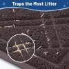 imageSmiry Cat Litter Box Mat 30x17 NonSlip Water Resistant Litter Trapping Mat Easy Clean Less Waste and UrineLocking Cat Carpet for Indoor RedBrown