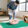 imageSmiry Cat Litter Box Mat 30x17 NonSlip Water Resistant Litter Trapping Mat Easy Clean Less Waste and UrineLocking Cat Carpet for Indoor RedGreen