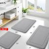 imageSmiry Memory Foam Bath Mat Rug 32x20 Extra Soft Absorbent Bathroom Rugs Quick Dry NonSlip Machine Washable Carpet for Tub Shower Home Decor Accessories GreyGrey
