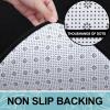 imageSmiry Memory Foam Bath Mat Set 30x20 47x17 Super Soft Absorbent Bathroom Rugs Non Slip Bath Rug Runner for Bathroom Floors Black