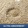 imageSmiry Bathroom Rugs 30X2030X20 Extra Soft Absorbent Shaggy Chenille Bath Mats Machine Washable Dry Quickly NonSlip Plush for Tub Shower and Floor Home Decor Accessories Beige