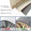imageSmiry Luxury Chenille Toilet Rugs UShaped 24x20 Soft Absorbent NonSlip Contour Bathroom Rugs for Toilet Machine Washable Contoured Bath Mats Beige