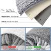 imageSmiry Luxury Chenille Toilet Rugs UShaped 24x20 Soft Absorbent NonSlip Contour Bathroom Rugs for Toilet Machine Washable Contoured Bath Mats Light Grey