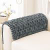 imageSmiry Pet Couch Cover for 3 Cushion Sofa NonSlip Fuzzy Couch Cover for Dogs Washable Thick Soft Sofa Slipcovers Cushion Protector Pet Friendly Grey 276quot x 59quotDark Grey