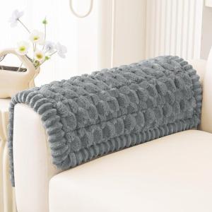 imageSmiry Pet Couch Cover for 3 Cushion Sofa NonSlip Fuzzy Couch Cover for Dogs Washable Thick Soft Sofa Slipcovers Cushion Protector Pet Friendly Grey 276quot x 59quotGrey