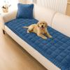 imageSmiry Non Slip Couch Covers for Dogs Fuzzy Pet Couch Covers for 23 Cushion Sofa Pet Friendly Soft Sofa Slipcovers Cushion Furniture Protector Washable Beige 276quot x 59quotNavy Blue