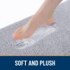 imageSmiry Memory Foam Bath Mat 32quotx20quot Ultra Soft Plush Bathroom Rug Non Slip Quick Dry Absorbent Microfiber Floor Mat for Bathroom Shower Tub or Home Decor GreyGrey