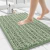 image:imageSmiry Bathroom Rugs 24x16 and Toilet Lid Cover 175x15 Soft and Absorbent Bath Mat Machine Washable NonSlip Plush Carpet Runner for Tub Shower and Floor Home DecorSage Green