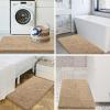 image:imageSmiry Chenille Bathroom Rugs 30x20 and UShaped Toilet Bath Rugs 20x20 Extra Soft and Absorbent Shaggy Bath Mat Machine Washable NonSlip Plush Carpet Beige