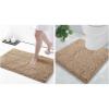 image:imageSmiry Chenille Bathroom Rugs 30x20 and UShaped Toilet Bath Rugs 20x20 Extra Soft and Absorbent Shaggy Bath Mat Machine Washable NonSlip Plush Carpet Beige