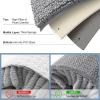 image:imageSmiry Bathroom Rugs and Mats Set of 4 Non Slip Absorbent Shaggy Bath Rug for Tub Shower and Bath Room 30 x 2047x2024x1624x20 Grey