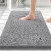 image:imageSmiry Bathroom Rugs and Mats Set of 4 Non Slip Absorbent Shaggy Bath Rug for Tub Shower and Bath Room 30 x 2047x2024x1624x20 Grey
