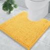 image:imageSmiry Chenille Bathroom Rugs 30x20 and UShaped Toilet Bath Rugs 20x20 Extra Soft and Absorbent Shaggy Bath Mat Machine Washable NonSlip Plush Carpet Yellow